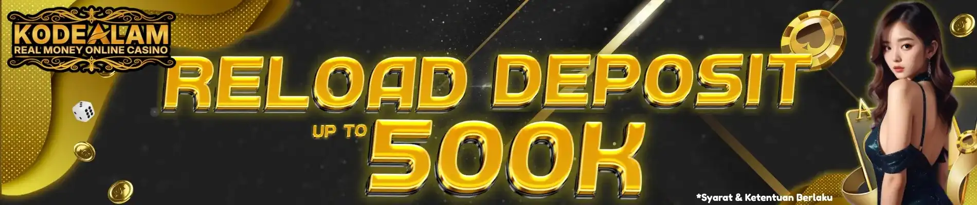 SENSASIONAL!! BONUS RELOAD DEPOSIT